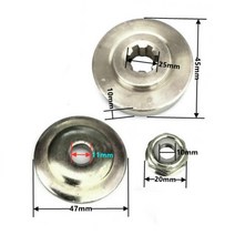 잔디깍기 수동식 잔디깍는기계 잔디깎이 제초기 연초기 150mm/200mm 스틸 와이어 트리머 헤드 잔디 브러시, 05 Fixing kit