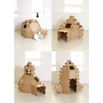 판블럭 놀이집 하우스 4종 풀패키지(꼬마인디언하우스 키다리하우스 이누이트하우스 우주비행선)