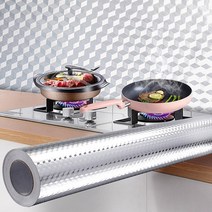 PKG 주방 기름때방지 방수 오염방지 알루미늄 시트지, 1개