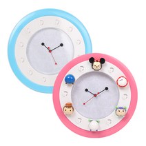 디즈니 썸썸 DIY 피규어 벽시계, 핑크