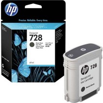 (HP 정품플로터잉크 No.728 F9J64A Matt Black (Z2300/69ml) 정품플로터잉크