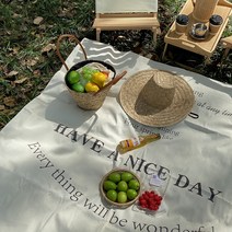 감성 피크닉 매트 피크닉매트 레터링 매트 크로아상 방수돗자리 캠, 03