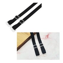 [브래지어끈검정] 보드미 패셔너블브라끈 블랙 레터링 패션 브라끈 1.5cm