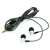 iPod PC 용 전화 mp3 용 3.5mm 인 이어 이어 버드 이어폰 헤드셋 헤드폰, 검은색