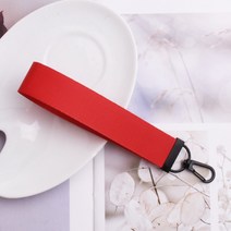 솔리드 단색 무지 컬러 리본 스트랩 키체인 키링 직접 만들기 선물 제작 자수 이니셜 레터링 새기기 넣기 빨간색 레드