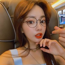 더브릴레 동글이 남자 여자 타원형 블루라이트차단안경+블루라이트렌즈 포함