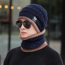 쇼미코리아 남여공용 월동준비 방한용품 비니 넥워머 세트 모자