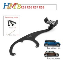 미니 쿠퍼 r56 r57 r55 countryman r60 r61 전화 홀더 자동차 액세서리 미니 쿠퍼 f56 f55 f60 clubman f54 브래킷, r55 r56 r57 회색