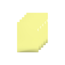 인터탑 플랜파일 L홀더 투명화일 50개 100개팩 구성 파일 문서간편철, A4 노랑