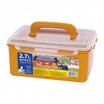 황토절임이 2.7L 김치통 담근통 절임 밀폐용기