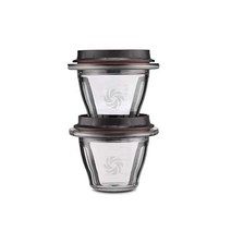 Vitamix 바이타믹스 바이타믹스 Ascent 시리즈 블렌딩 그릇 8온스 2개 SELF DETECT 포함 투명 66192 베이스 블레이드를 포함하지 않음