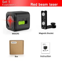 3D 4D 레이저레벨기 벽 월 브라켓 거치대 수평 수직 측정기 스마트 전압 전류 검출, md02rs 더