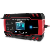 AGM배터리 12V 24V 자동차 AGM 충전기 3 단계 LCD 터치 스크린 펄스 오토바이 납산 배터리 수리 유형 젤 습, 05 U.S specification