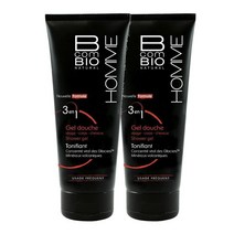 비콤비오 옴므 쓰리인원 샤워젤 클렌저 바디헤어 남성화장품 프랑스 Bcombio Shower Gel 3 In 1 Toning Body Face & Hair 200ml 2팩