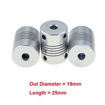 10 개몫 D19L25 5x8mm CNC 모터 조 샤프트 커플러 유연한 커플 링 OD19x25mm 도매 Dropshipping 34566.357810mm, 24 4 X 4