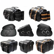 오토바이 사이드 백 스쿠터 할리 바이크 안장 수납 가방, A 한 쌍