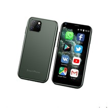 SOYES XS11 3G 네트워크 미니 스마트 안드로이드폰 2.5인치 RAM 1GB ROM 8GB 쿼드코어 WIFI GPS 구글플레이 페이스북 왓츠앱폰, Standard, 녹색