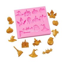 실리콘 퐁당 몰드 할로윈 모델링 축제 베이킹기구 드롭 쉬핑, Pink, 4