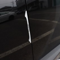 [가오] 올뉴 투싼 N라인 NX4 도어가드 엣지 문콕 자동차 외관 손상 방지 레터링 에폭시 몰딩, 실버카본(4P)