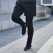 미드디엔 남자 레깅스 반바지 세트 9부 남성용 트레이닝복 스포츠 운동복 팬츠 헬스 런닝 축구