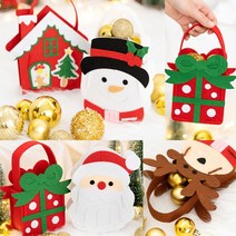 민화샵 크리스마스 펠트미니가방 만들기 5종 만들기세트 diy 가방 펠트소품 크리스마스소품, 민화 크리스마스 펠트*미니가방_산타