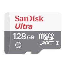 샌디스크 그린솔루션 미캠 PD204 마이크로SD카드 128G 울트라 어댑터증정 MicroSD, 128GB