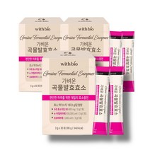 곡물발효 효소 역가수치 탄수화물 단백질 분해 아밀라제 분말 가루 30포 x 3개, 2개
