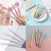 [래드원]볼펜 캐릭터 심플 모음 선물 사무용품 문구 학용품 판촉 답례품 대량구매 ( 25종류 ), 3.마카롱-그린(KK268)