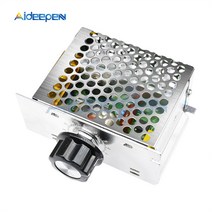 AC 220V 4000W SCR 전기 모터 속도 컨트롤러 전압 조정기 조광기 전자 볼트 온도 조절기, 한개옵션0