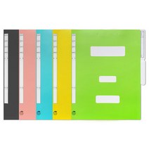 문화산업 F494-7 A4 PP 플라스틱 정부화일 정보문서화일 시험지화일 10개, A.연합화일 연두(10개입)