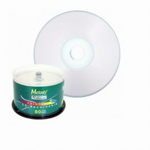 멜로디 CD-R 52X 프린터블 공디스크 벌크 700MB 50p