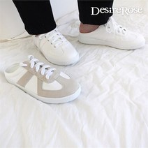 디자이어로즈 [디자이어로즈] 여성 남성 독일군 레이스업 심플 뮬 3cm