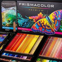 애니메이션색연필 유성 색연필 미국 Prismacolor 삼복벼락말 브러쉬 150색 전문, 01 지성12컬러납세트