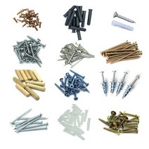 못 세트 나사못 피스 나무 칼블럭 세트 고정 앙카, 못 은색나사못세트