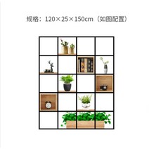 Yuanxing 책장 인테리어 파티션 랙, 120 * 25 * 150 길이, 너비 및 높이