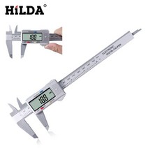 hilda vernier caliper 디지털 150mm 전자 디지털 캘리퍼스 6 인치 lcd 마이크로미터 측정 도구, 0-150mm
