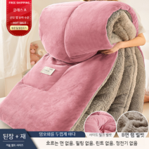 남극 양털 이불 겨울 두꺼운 따뜻한 기숙사 싱글 학생 공간 도톰한 프리미엄 알파카이불, 팥소 + 그레이2