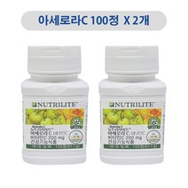 암웨이 아세로라C 100정 X 2개 (KF94 1매 증정), 1개