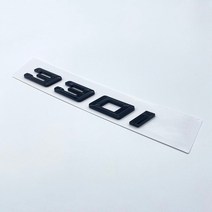 자동차부품새로운 글꼴 숫자 문자 316i 320i GT ABS 엠블럼 BMW 3 시리즈 E90 E46 F30 자동차 트렁크 로고, 07 glossy black 330i