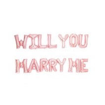 PW 메세지 은박풍선 세트 청혼 WILLYOUMARRYME