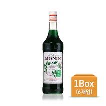 [모닌] 그린 민트 시럽 1L (6개1박스), 단품