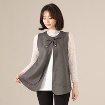 애비뉴투지 엄마옷 진주드롭 봄 가을 정장 베스트 조끼 V08014 50대 60대