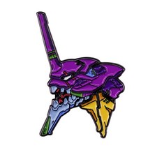 클래식 80 년대 애니메이션 에반게리온 EVA-01 에나멜 핀 쿨 Fightingg 로봇 메카 브로치 메탈 배지