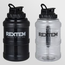 [2개 1세트] 렉스템 메가 워터 믹싱 보틀 2.5L 스포티브, 블랙 ,투명