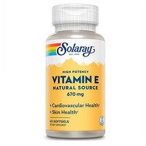 솔라레이 비타민E 670mg 60소프트젤 디알파토코페롤, 1개, 60정