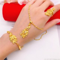 라오농 모던 모조 골드 액세서리 여동 도금 시뮬레이션 베트남 사금 장식 공작 팔찌가 퇴색하지 않고+KR06X