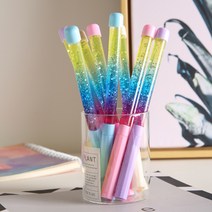 [1998]반짝이 블링블링 파스텔 색상 중성 스팽글 펜 색상랜덤 (0.5mm) 예쁜볼펜 기분좋은 선물