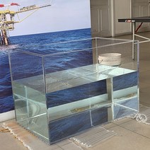 촬영용수조 투명 아크릴 어항 수족관 특수촬영 스튜디오, 80x40x50cm