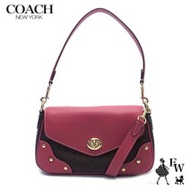 코치 가방 Coach 코치 아울렛 숄더백 핸드백 2WAY CE639 IMV3E 브라운x핑크 내일락 엑셀 월드 생일 선물 선물에도 숄더백 가방 백 레이디스 브랜드 가방 레더