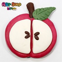 (FJ) 쪼물락비누 아트솝 사과_1인용